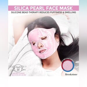 Brookstone Pink Silica Pearl Face Mask NWT